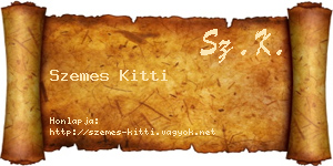 Szemes Kitti névjegykártya